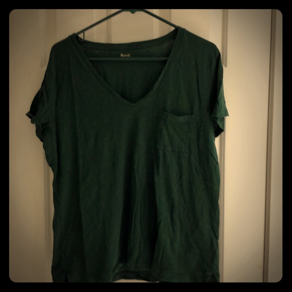 Madewell Whisper Cotton V-neck Pocket Tee